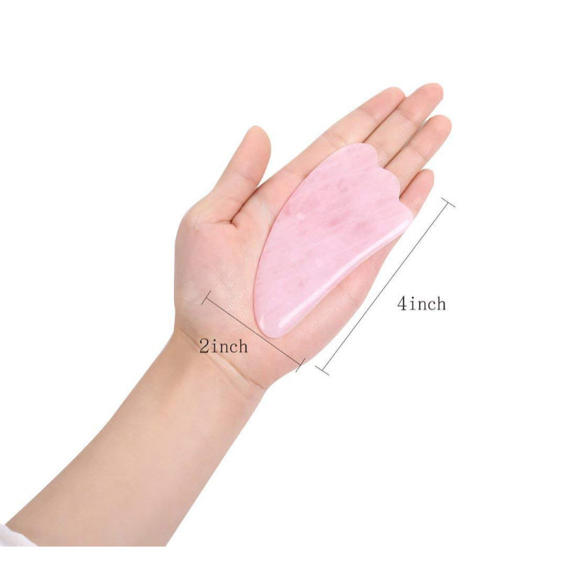 Buy Getmecraft Rose Quartz Wing Shaped Gua Sha Facial Tool Online