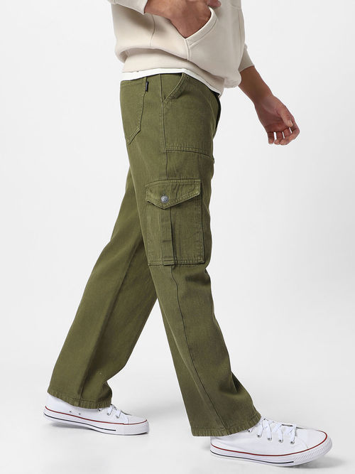 Brown Olive Green Jeans Men's Style Buy Olive Green Trousers