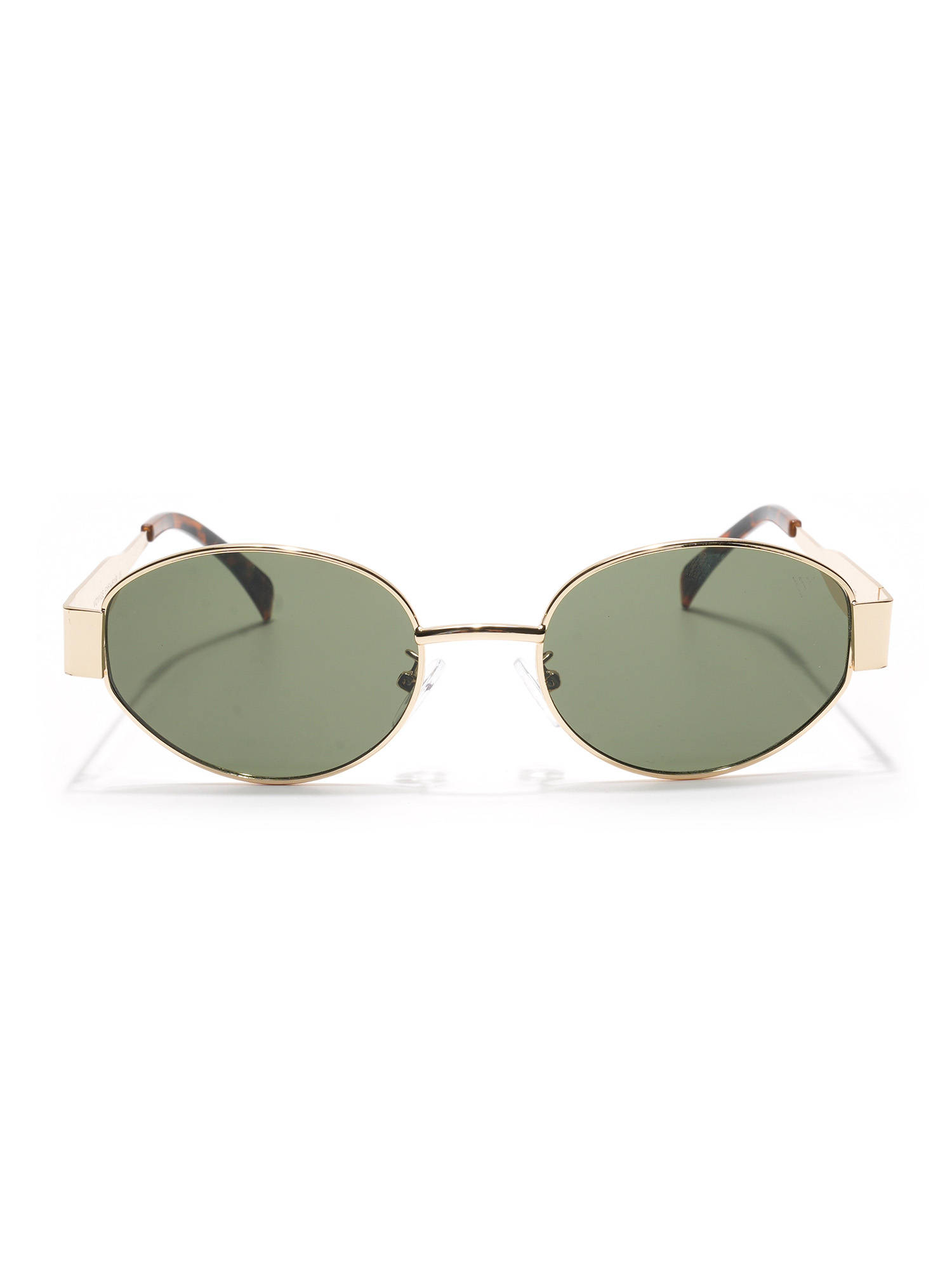 Voyage Unisex Green Lens Oval Polarized Sunglasses- 826 (54)