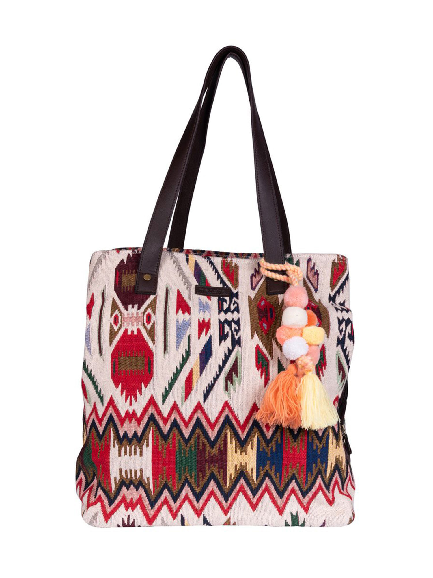 Maisha by Esha Maisha Lifestyle Tribal Weaves Three Pocket Bag: Buy ...