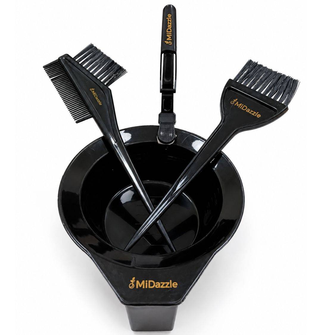 Midazzle Pro Hair Dye Brushes, Section clips and Bowl Set Hair Coloring Kit ( 4 Items in the Set)