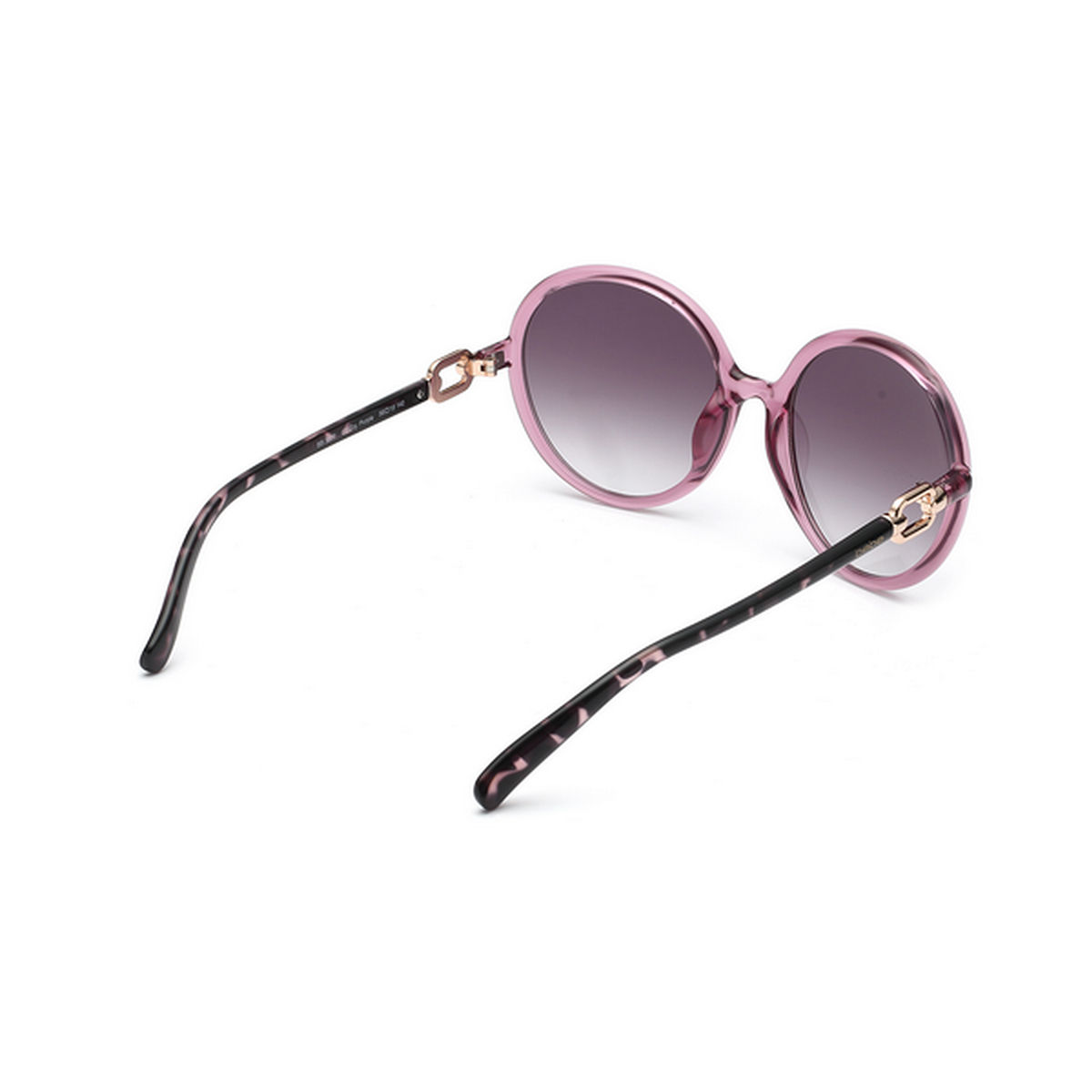 Buy Bebe Gradient Grey Lens Round Sunglass Demi Pink Frame with