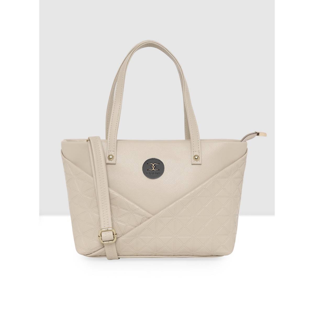 ESBEDA Cream Color Textured Handbag For Women