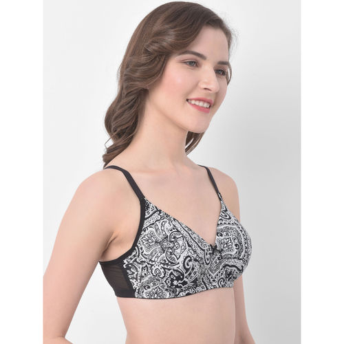 Buy Padded Non-Wired Full Cup Multiway T-shirt Bra in Black Online In India  At Discounted Prices