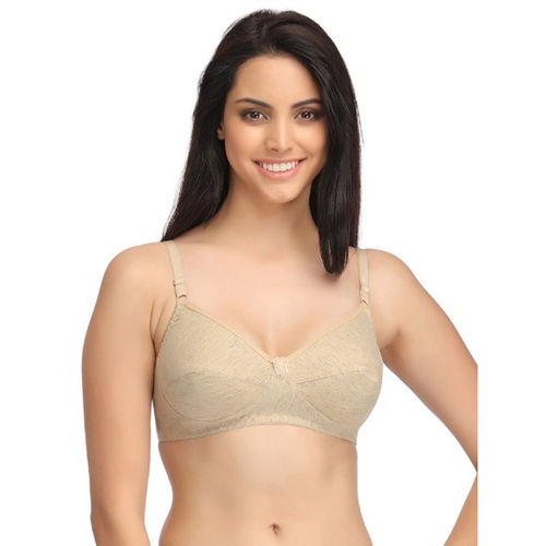Buy Glamoras Women Poly Cotton PC Interlock fabric Full Coverage Non-Padded  Non-Wired Adjustable Straps Everyday Bra, Color- Beige, Size 36, D Cup  Online at Best Prices in India - JioMart.