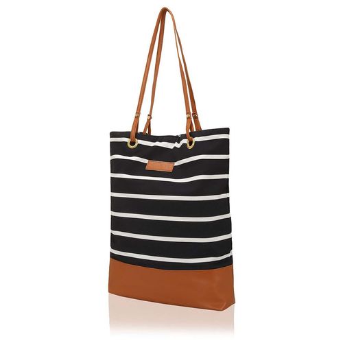 KLEIO Stylish Canvas Pu Big Tote Bags For Women College Girls