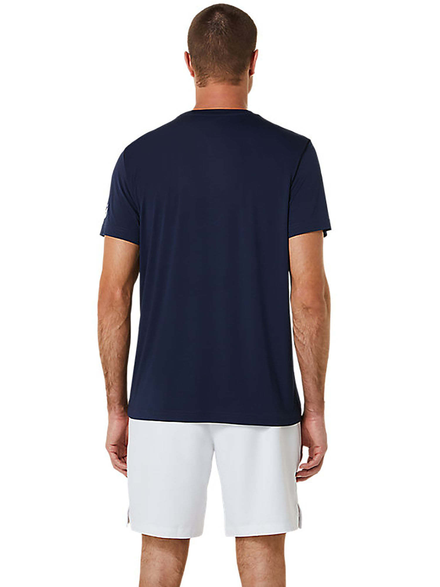Buy ASICS Court Tennis Graphic Navy Blue Men's T-Shirt Online