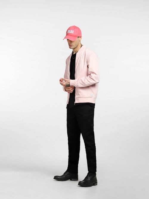 Buy Jack Jones Light Pink Bomber Jacket Online