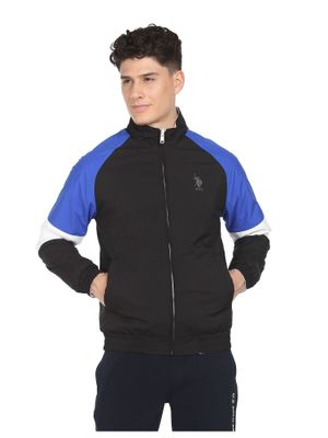 U.S. POLO ASSN. Men White And Black Polyester Reversible Jacket