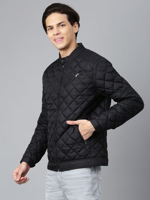 Buy WOODLAND Solid Jacket Black Online