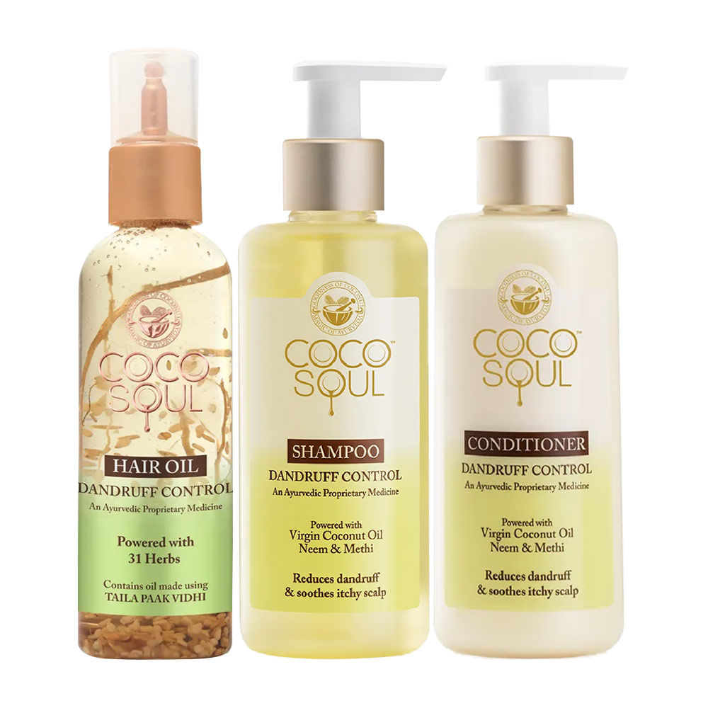 Coco Soul Hair Care Combo Dandruff Control Hair Oil + Shampoo