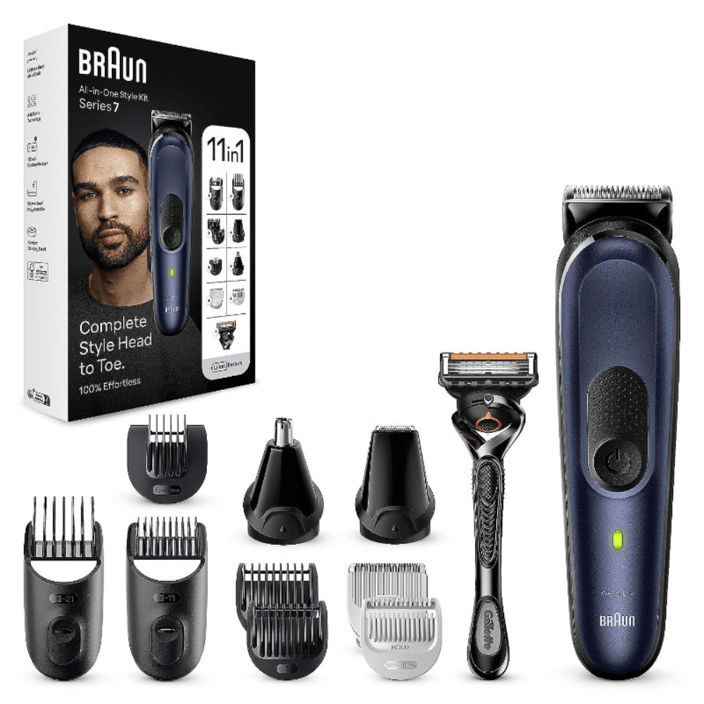 Braun MGK7450 11-In-1 Style Kit All-In-One Tool - Shape, Shave, Sensitive Areas