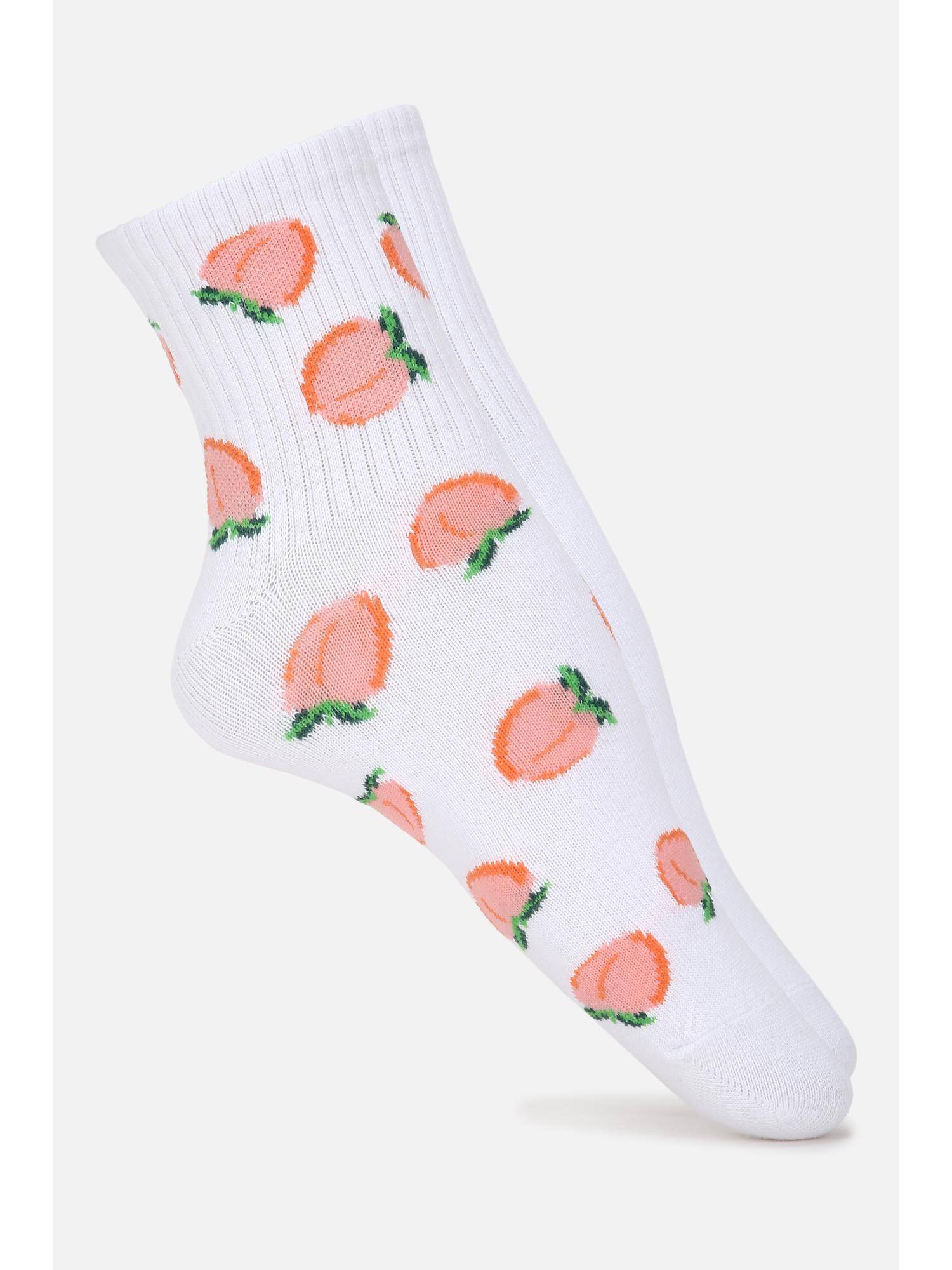 American Eagle Women Orange Peachy Boyfriend Socks (Pack of 2)