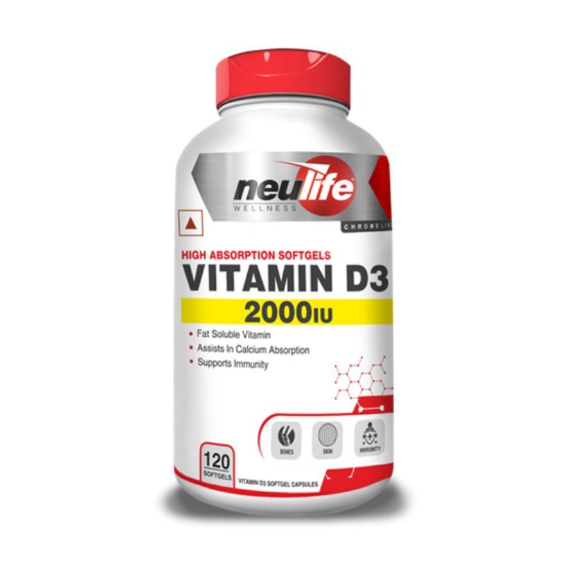 Neulife (Vitrovea) Vitamin D3 2000iu High Strength For Immunity, Skin & Bones