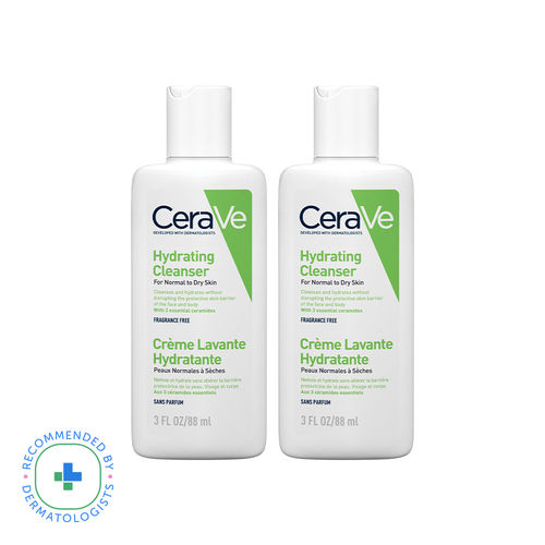 CeraVe Hydrating Cleanser Non-Foaming Face Wash for Dry Skin with Ceramides & Hyaluronic Acid