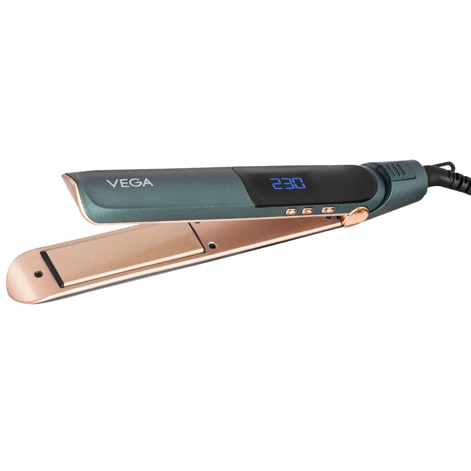 Vega Diva-Glam Hair Straightener with Duo Care of Keratin & Argan Oil Ceramic Coated Plate, (VHSH-38)