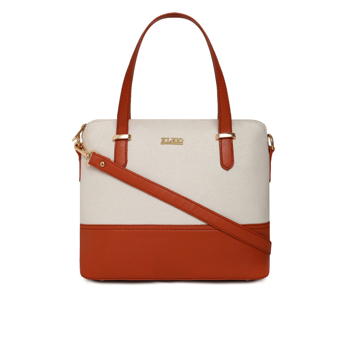 Buy KLEIO Tan Textured Small Satchel Handbag Online At Best Price