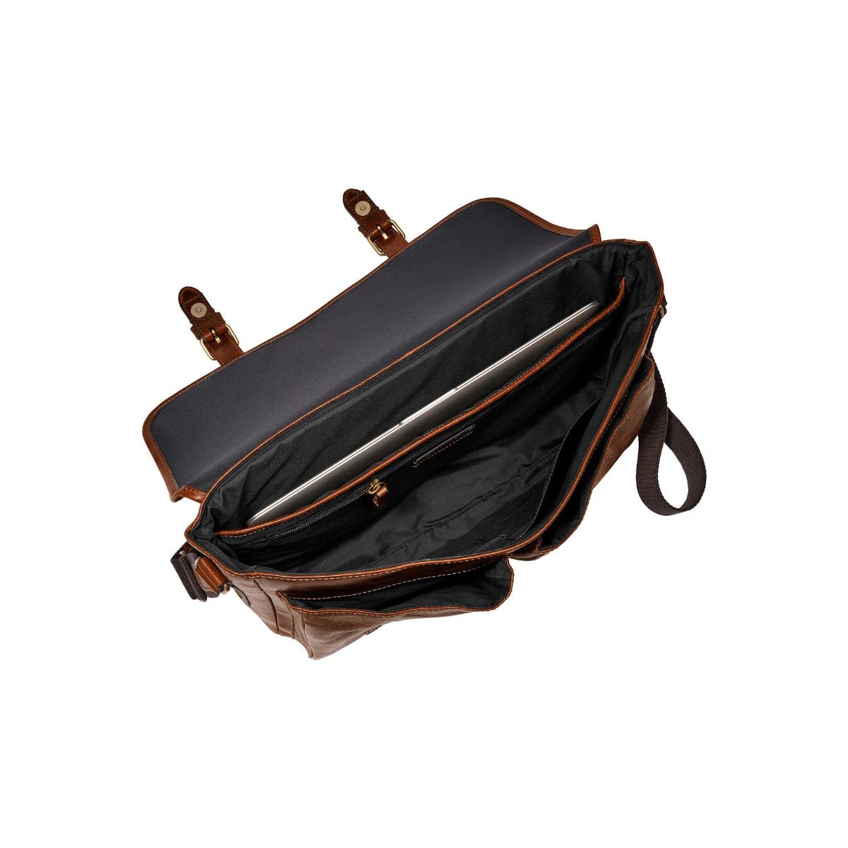 Buy Fossil Greenville Cognac Messenger Bag MBG9560222 Online