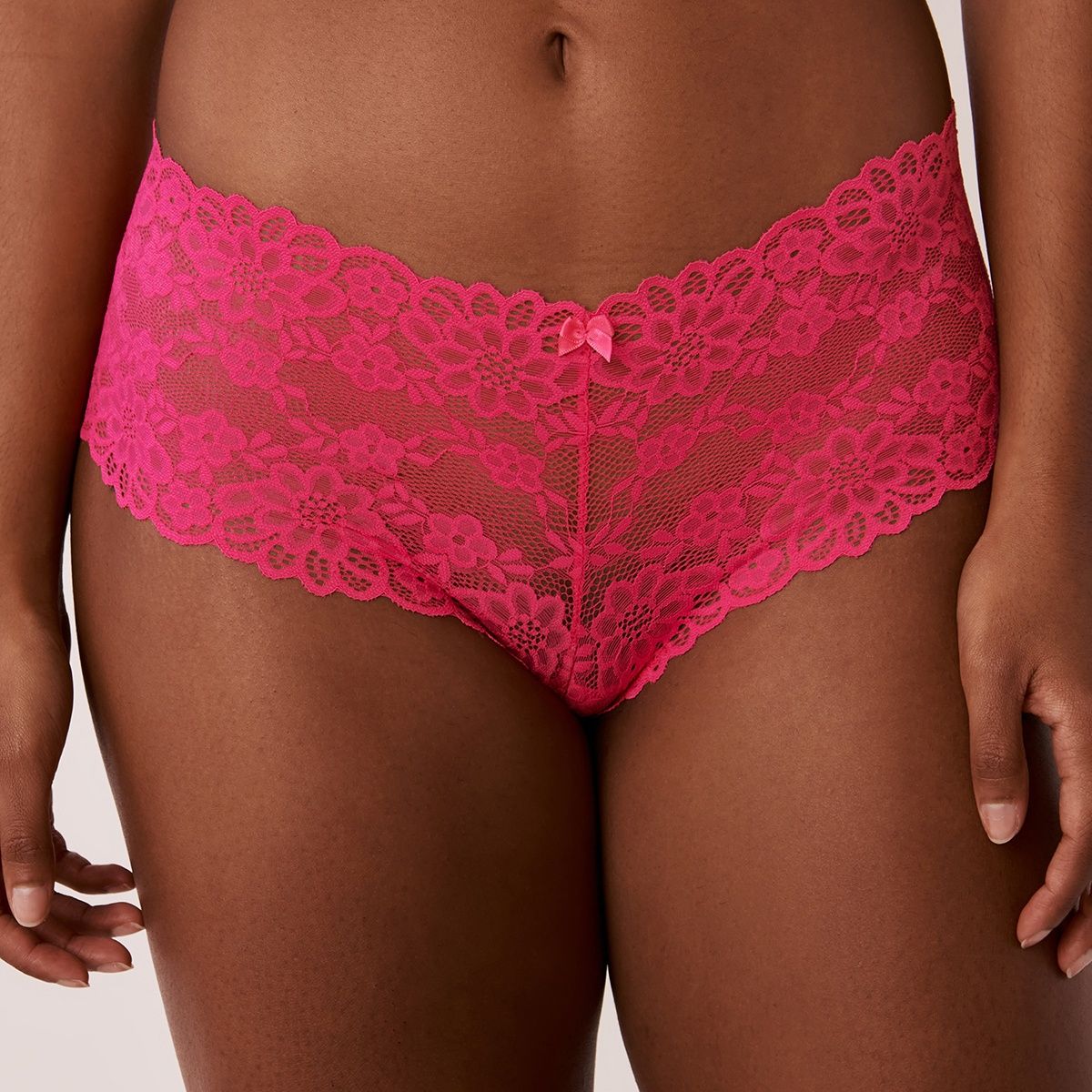 Buy La Vie En Rose Checked Low-Rise Hiphugger Panties, Pink Color Women