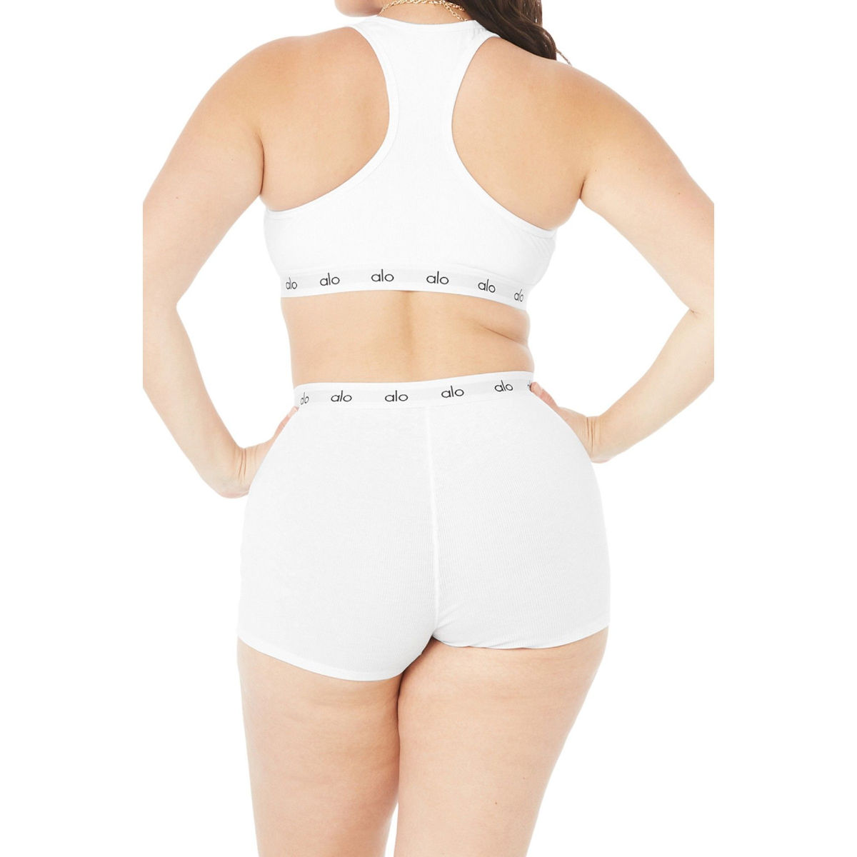 alo 正規 Blissful Henley Bra Top White NWT Alo Yoga Blissful Henley Bra Top size large White NEW! Ribbed