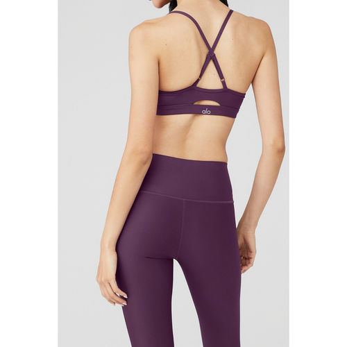 Buy alo Airlift Intrigue Bra Dark Plum Online