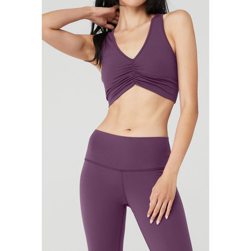 Buy alo Wild Thing Bra Dark Plum Online