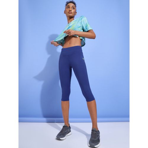 Buy Cultsport All Day High Rise Solid Three Fourth Polyester Tights online