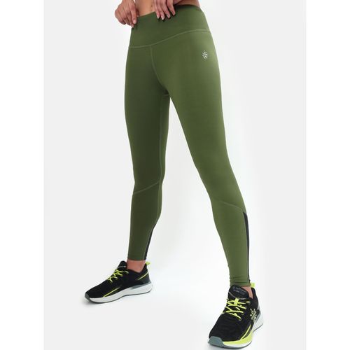 Buy Cultsport Absolute Fit Polyester Tights with Contrast Bottom Panel  online
