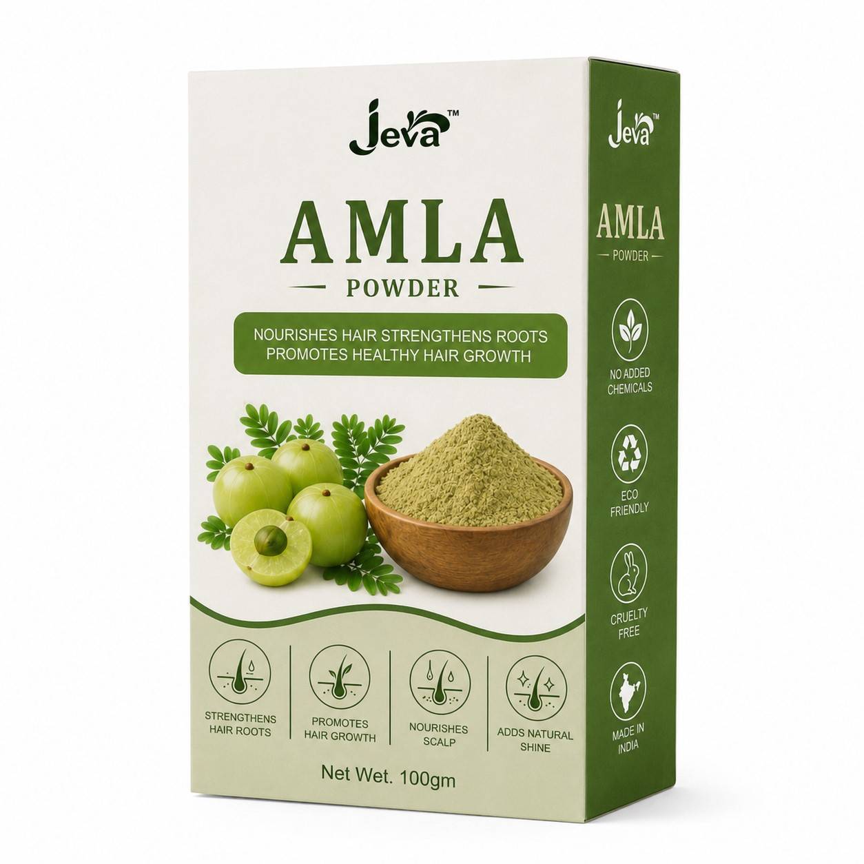Jeva Pure Amla Powder - Hair Root Strengthener & Shine