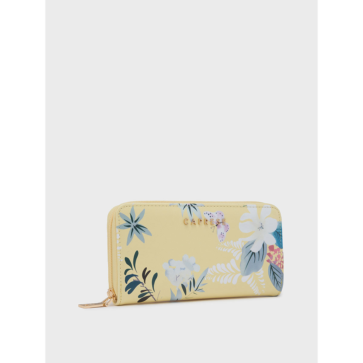 Buy Caprese Gemma Zip Around Wallet - Yellow (M) Online