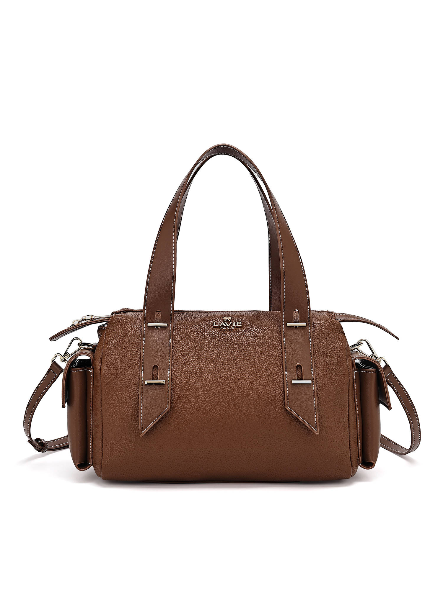 Lavie Paris Soft Lg Vegan Leather Solid Tan Handbag (M)