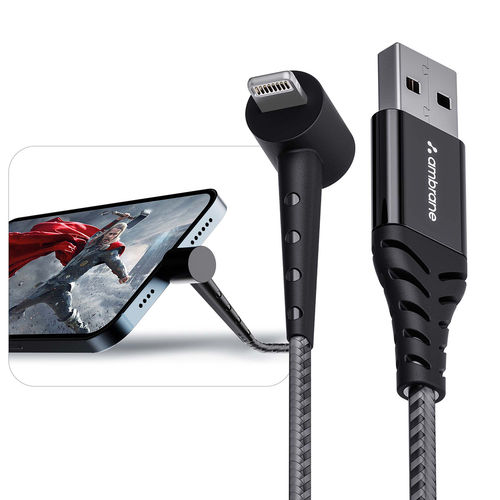 Buy Ambrane 12W Fast-Charging USB To Lightning Mobile Cable Length