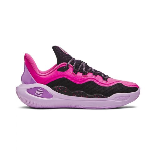 Under Armour Unisex Pink Curry 11 Girl Dad Running Shoes (US 10)