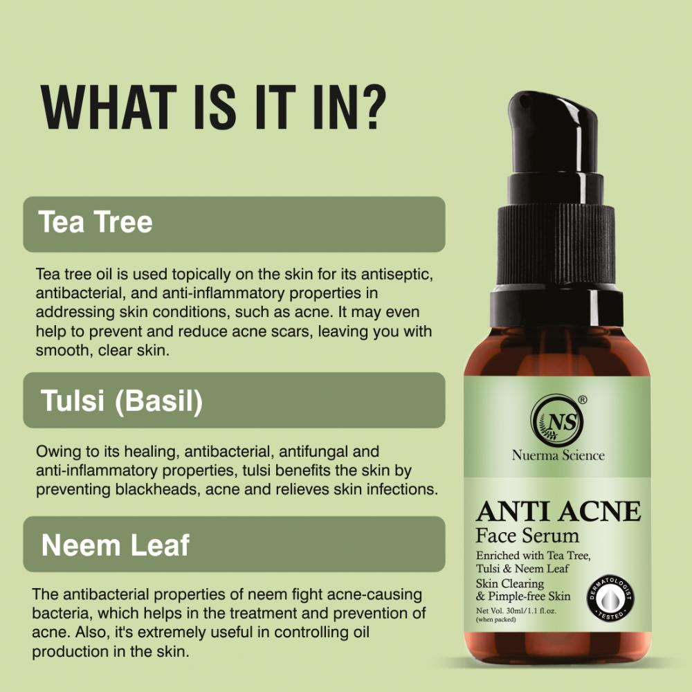 Buy Nuerma Science Anti Acne Face Serum enriched Tea Tree Oil