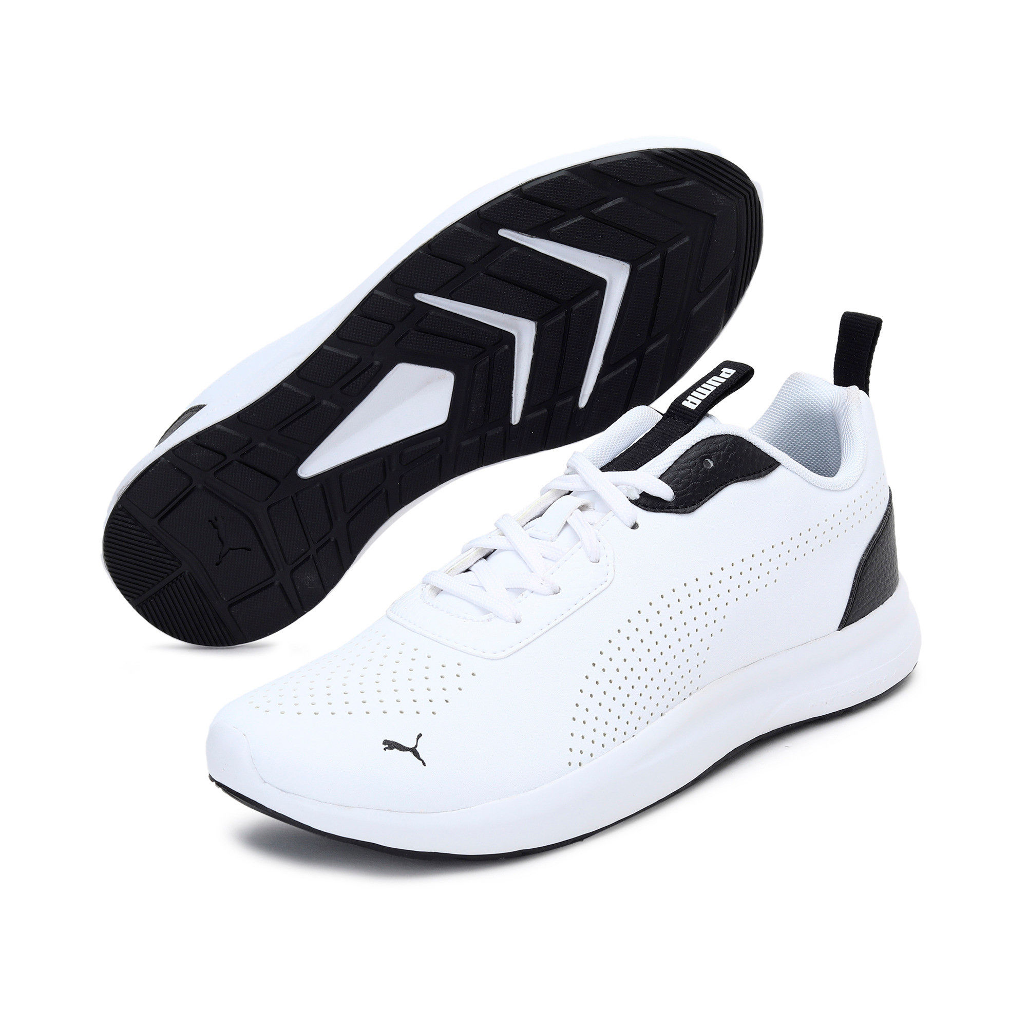 Puma Perforated Low Men's Idp White Shoes: Buy Puma Perforated Low Men ...