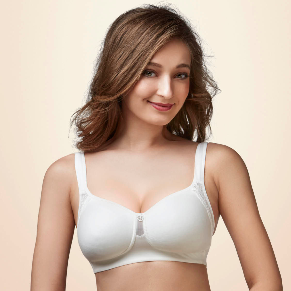 Buy Trylo Lush Woman Non Padded Full Cup Bra - White online