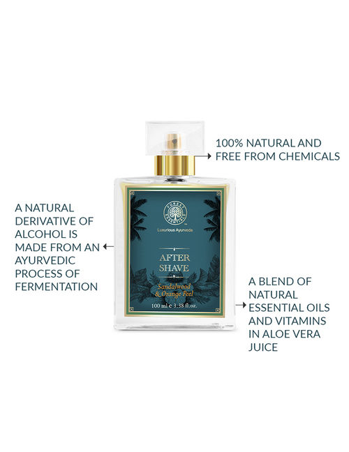 Forest Essentials Aftershave Spray with Sandalwood Orange Peel With  Aloe Vera For Him