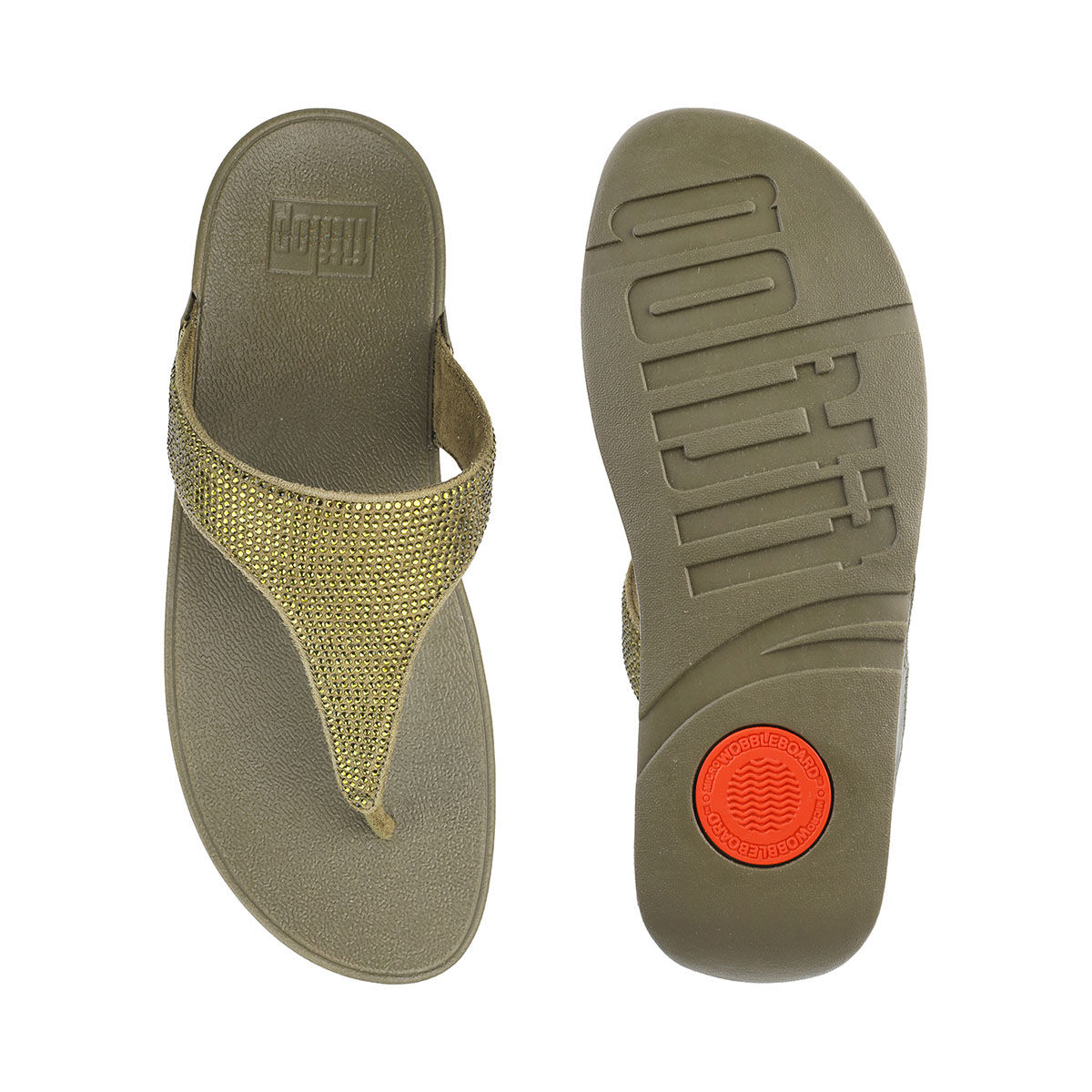 Buy Fitflop Olive Green Synthetic Women Sandals Online