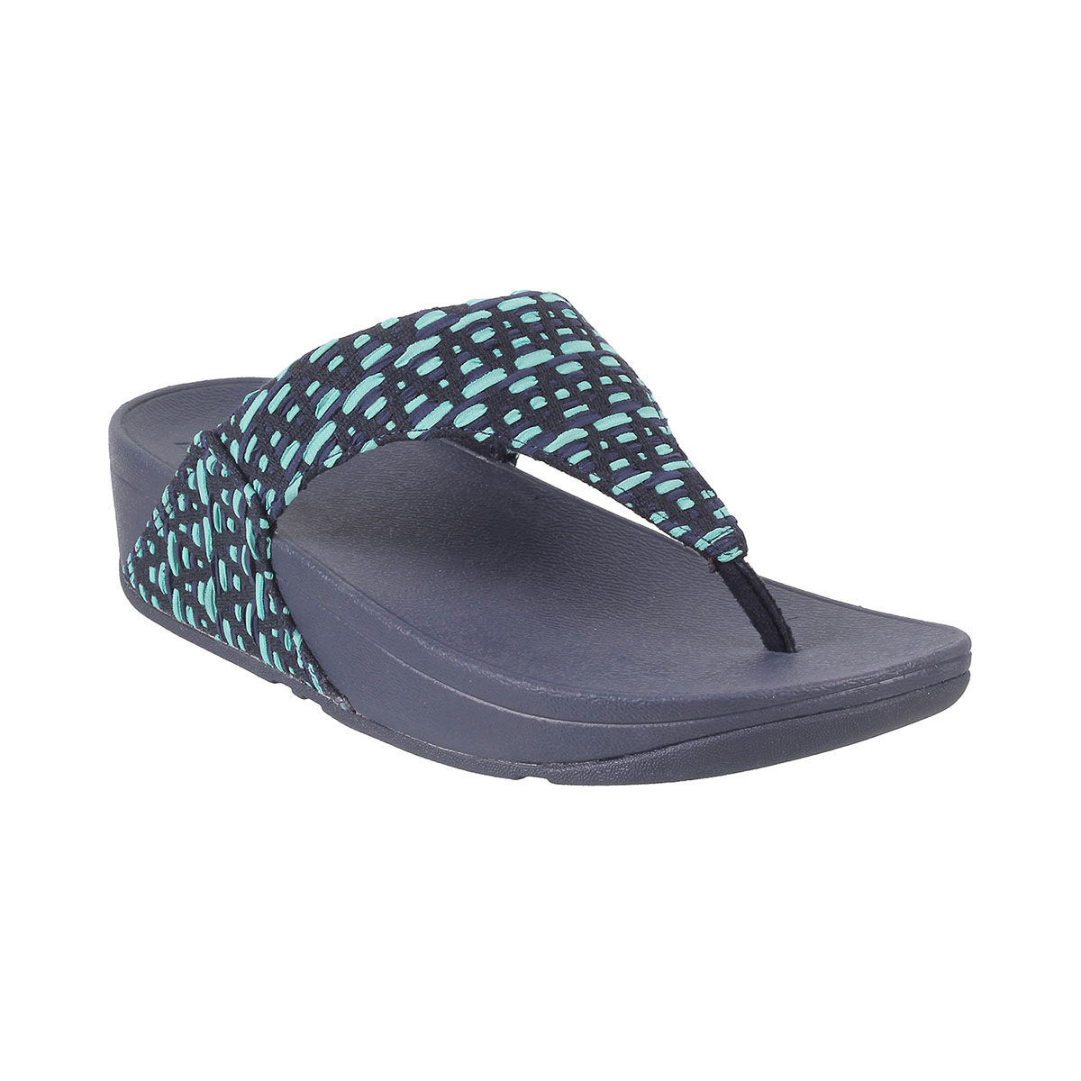 Fitflop Navy Blue Aqua Synthetic Women Sandals (UK 3)