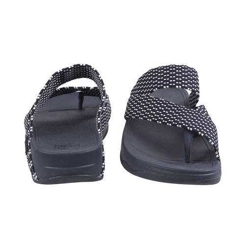 Buy Fitflop Navy Blue & White Multi Synthetic Mens Sandals  display picture 1