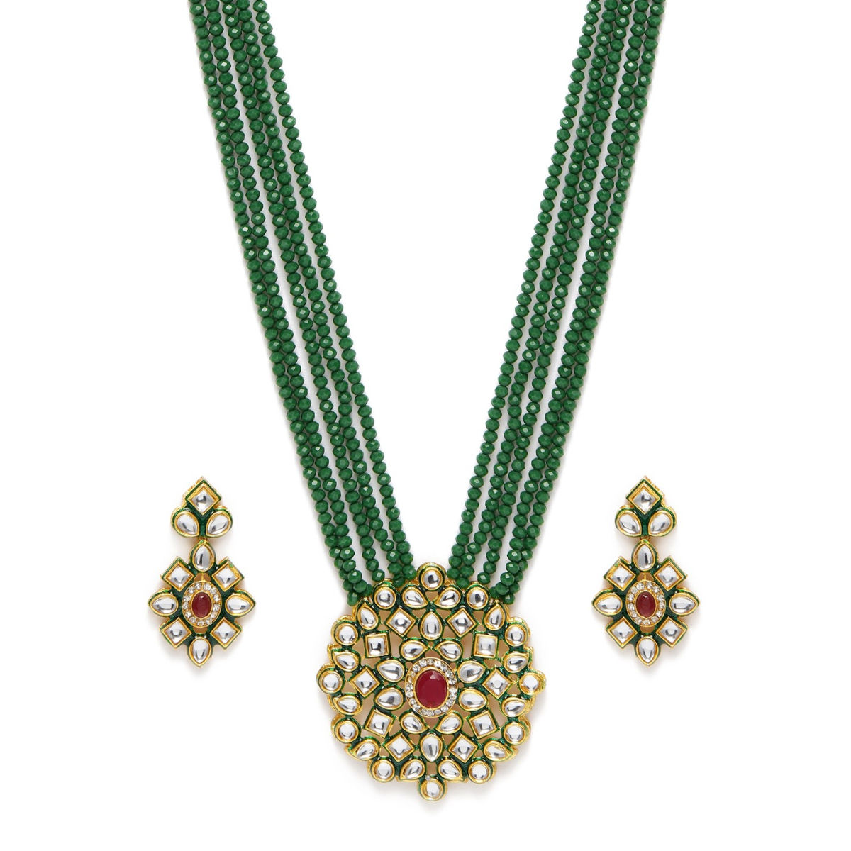 Zaveri Pearls Crystal Shine Multistrand 