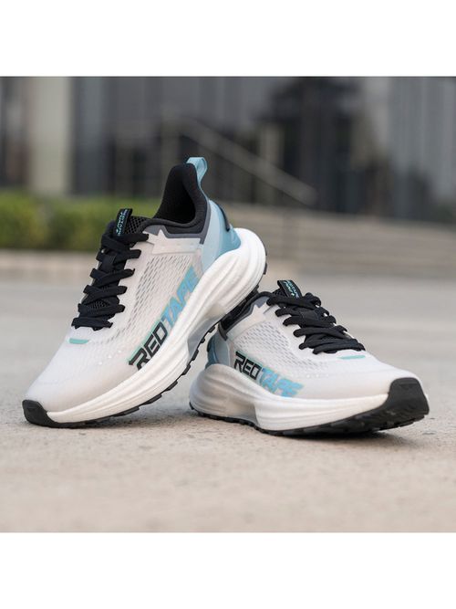 Red Tape ETPU Mens Textured White Sky Blue Walking Shoes