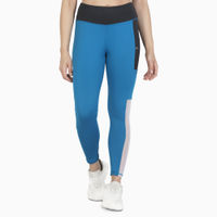 Buy Kica Sway High Waisted Leggings With Color Block Inseam For Yoga,  Dance, Flow - Blue (XS) Online