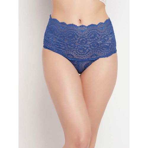 Buy Clovia Lace High waist Outer elastic Hipster Panty Online