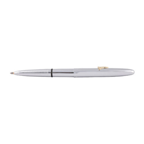 Chrome bullet Fisher Space Pen with shuttle