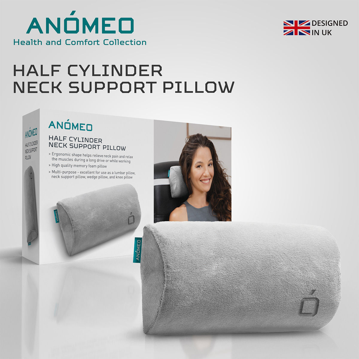 Half hotsell cylinder pillow