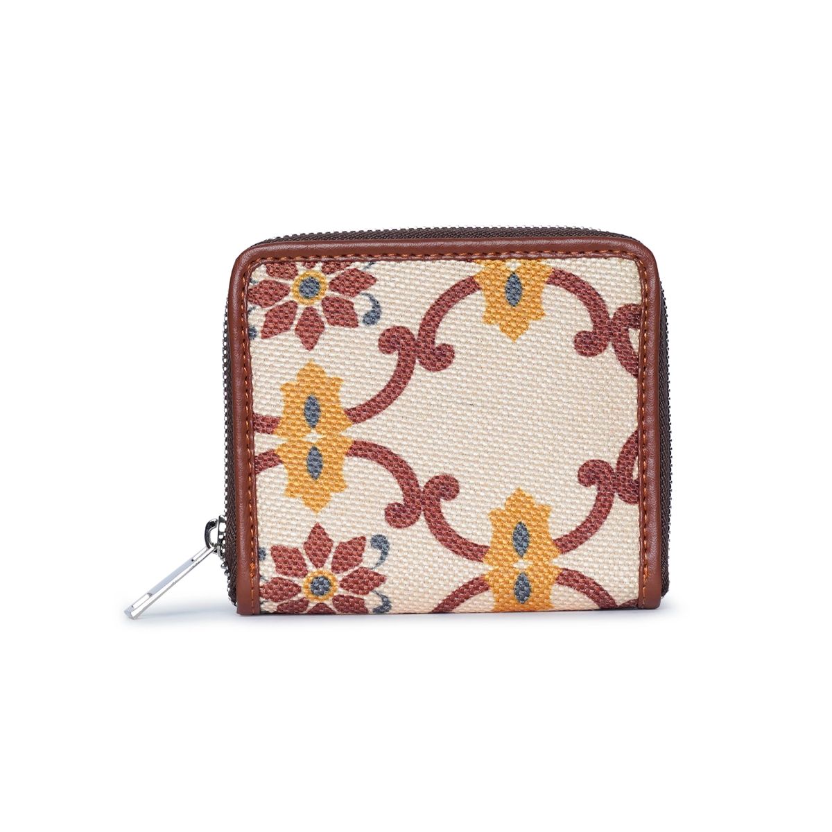 Buy Zouk Chandra Mahal Raj Gadi Motif Womens Mini Wallet Online