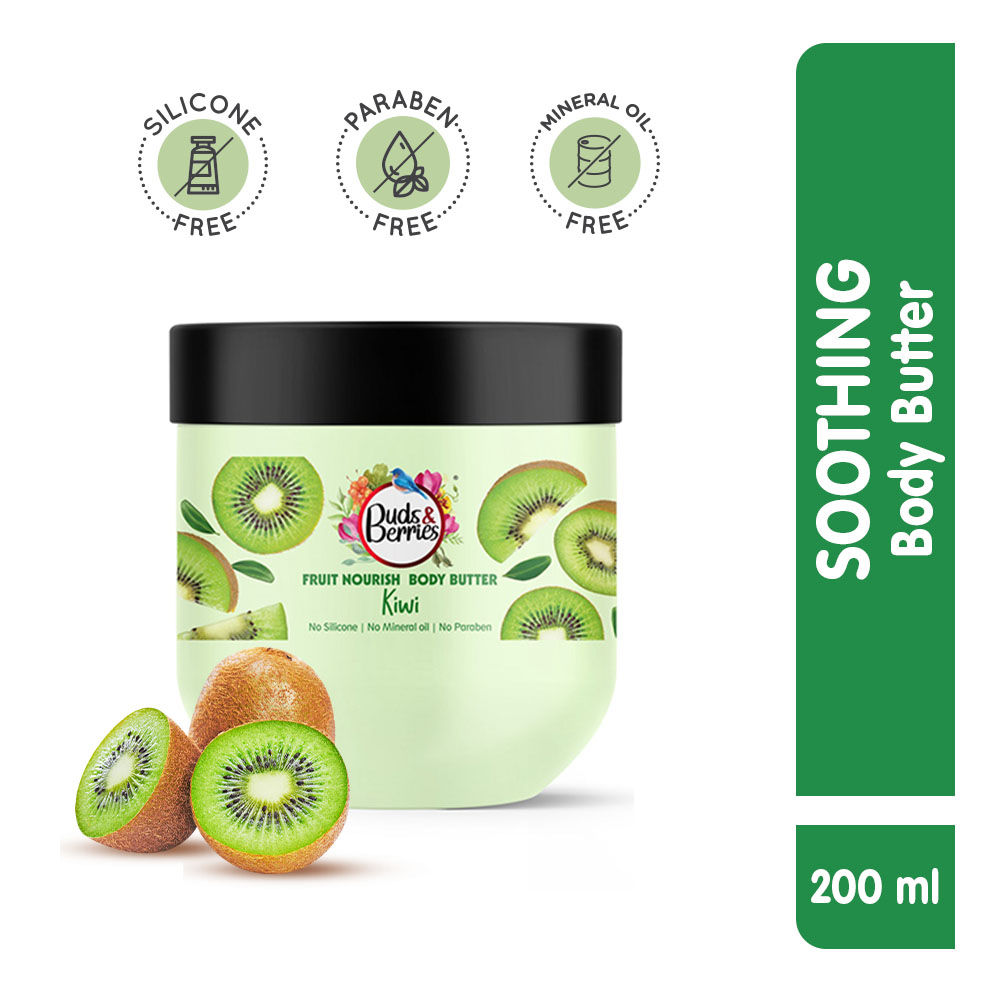 Buds & Berries Fruit Nourish Kiwi Body Butter For Soothing Moisturization
