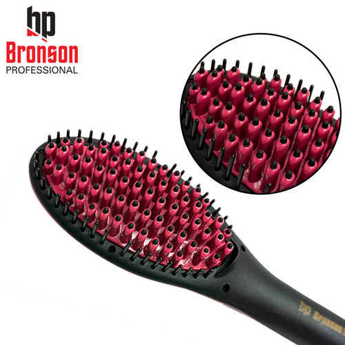 Bronson Professional Simply Straight Artifact Ceramic Hair Straightening  Brush, Black/Pink: Buy Bronson Professional Simply Straight Artifact  Ceramic Hair Straightening Brush, Black/Pink Online at Best Price in India  | Nykaa