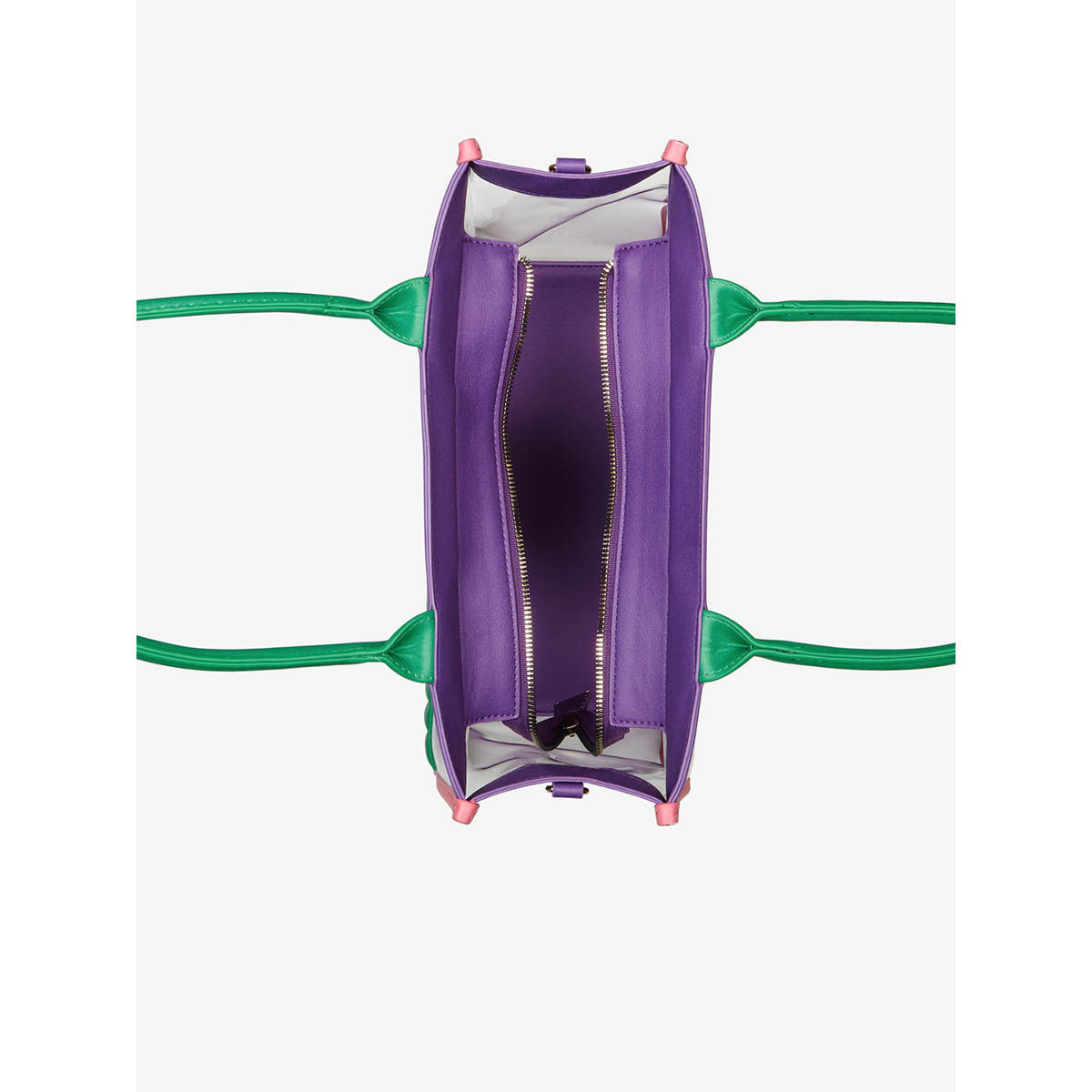 Buy Caprese Women Madonna Green and Purple Tote Bag (L) Online